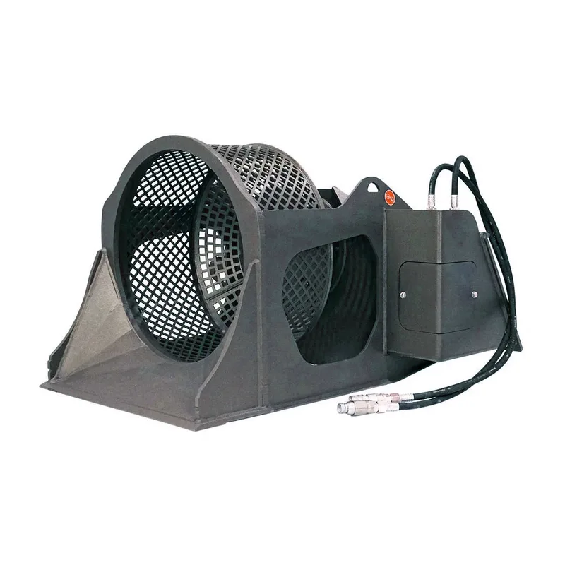 Skid Steer Rotating Screening Bucket
