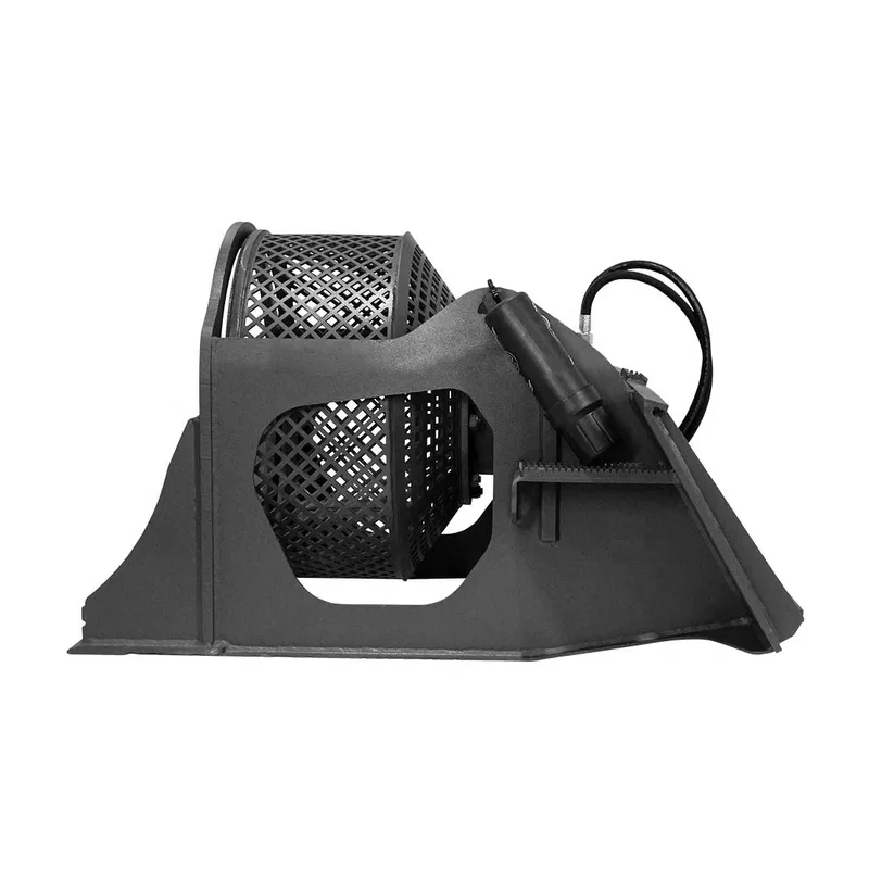 Skid Steer Rotating Screening Bucket