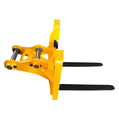 Excavator Pallet Forks Side View