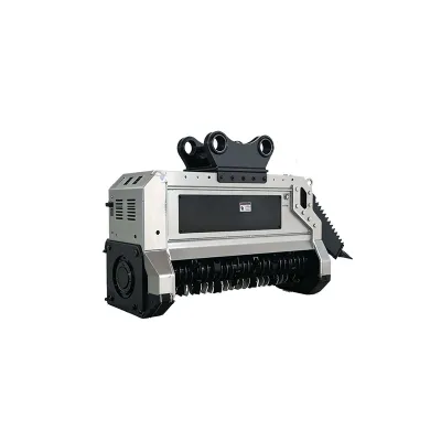 Excavator Drum Mulcher with Hydraulic Thumb | TGEC