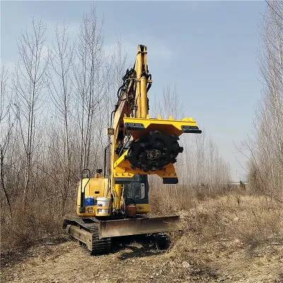 Scheibenmulcher für Bagger